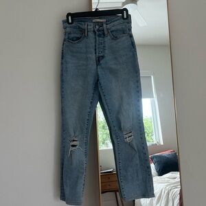 Levi's Blue Distressed Jeans